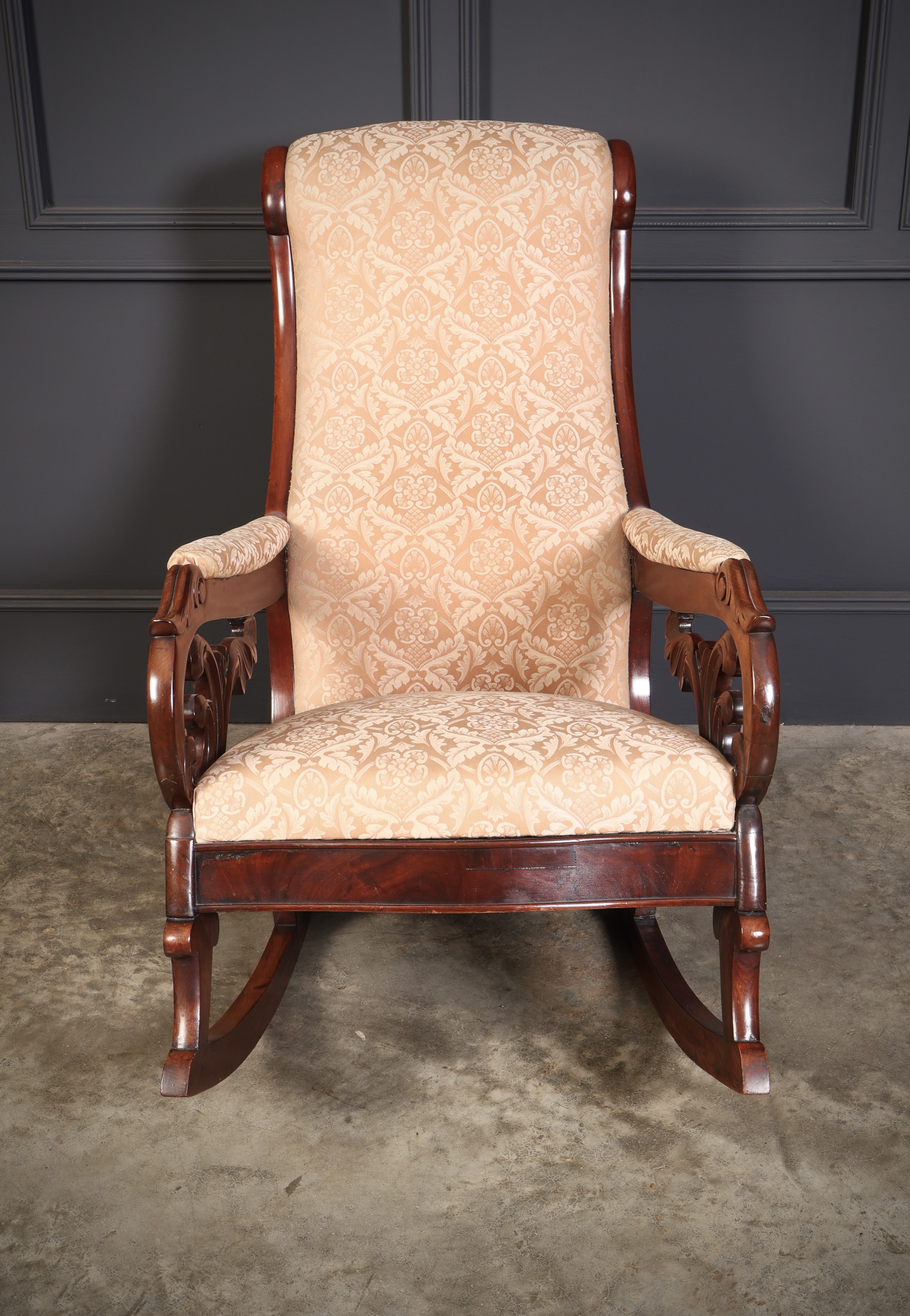 William IV Mahogany Rocking Chair rocking chair Antique Chairs 5